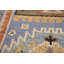 Tapis de vestibule indien bleu à motif géométrique traditionnel 4 x 6