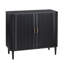 Armoire noire à 2 portes