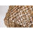Single Light Large Woven Wicker Rattan Rustic Pendant Light