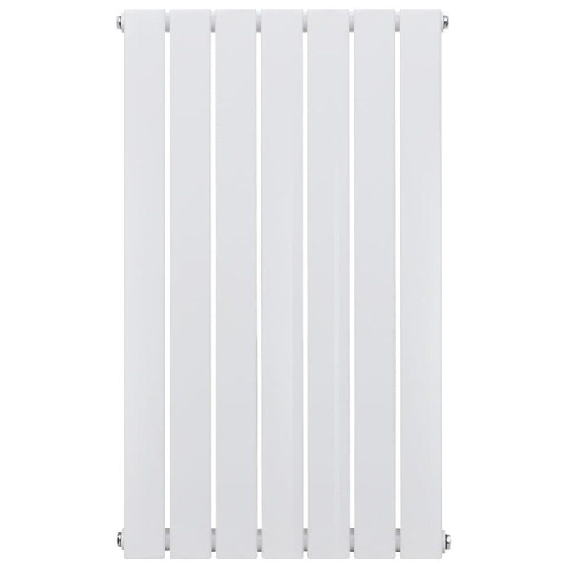Modern Heating Flat Panel Single Radiator Vertical White Multi Sizes, 90cm H x 54.2cm W