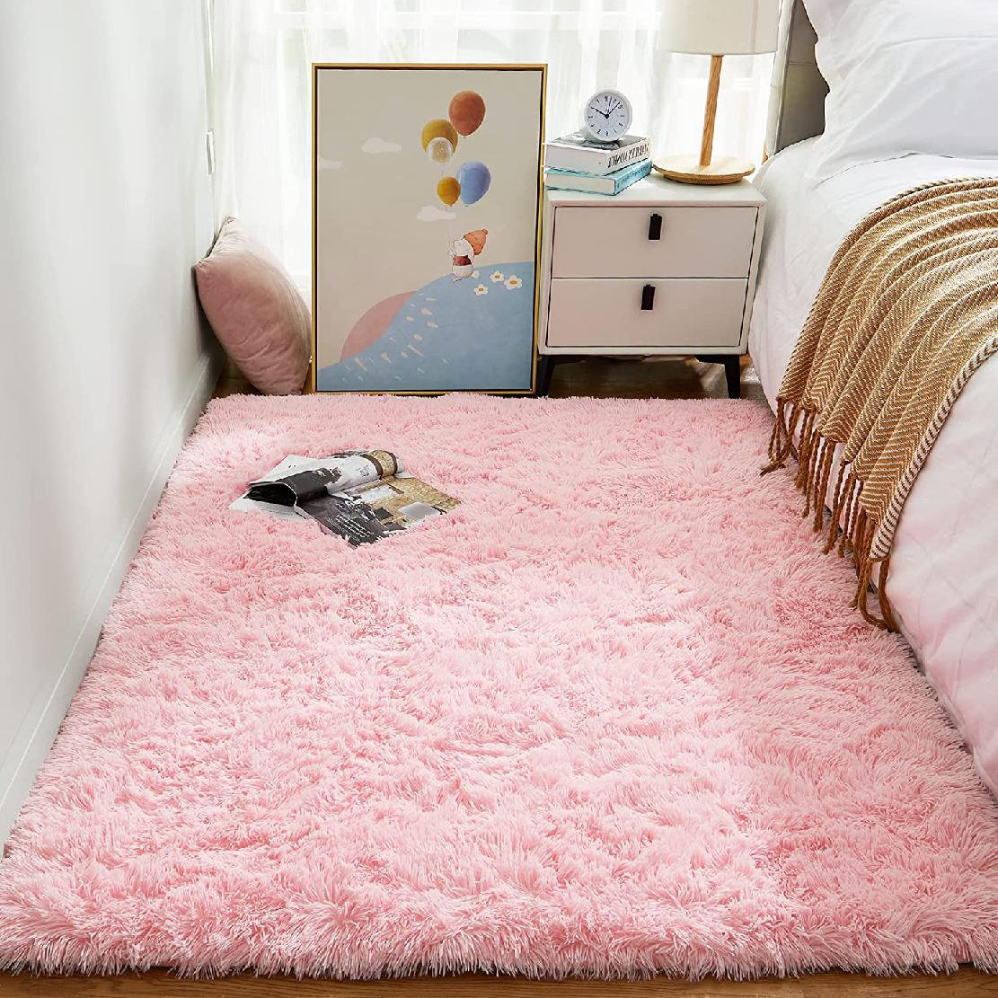 Mercer41 Delbreco Solid Color Machine Braided Polyester Area Rug in