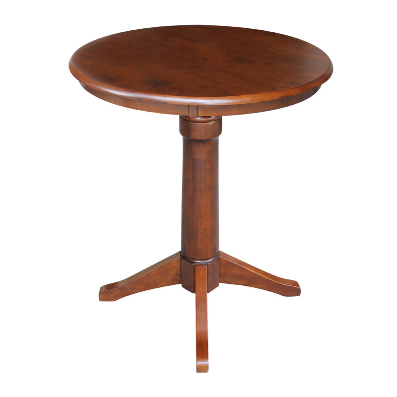 Gianluka Counter Height Solid Wood Dining Table, Espresso, 35.9" H x 30" L x 30" W