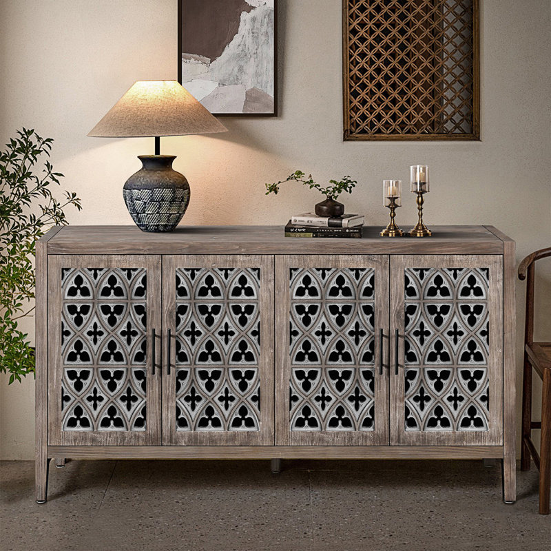 Four Door Antique Cabinet, Tv Cabinet