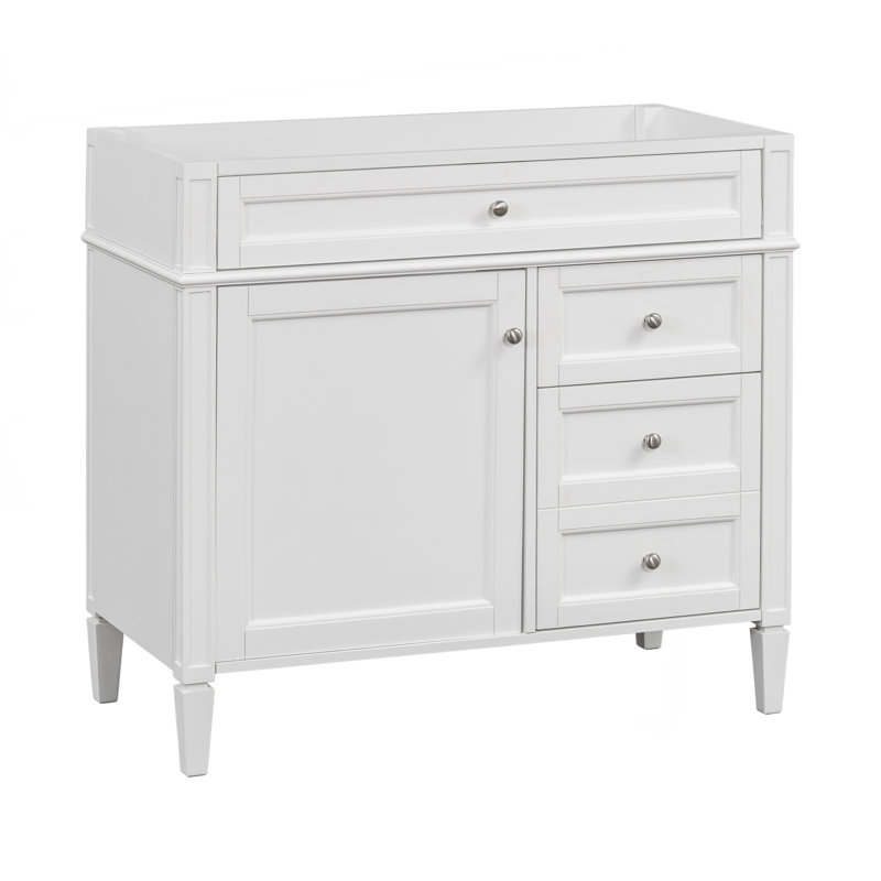 Meuble-lavabo 36 po sans lavabo supérieur, Blanc