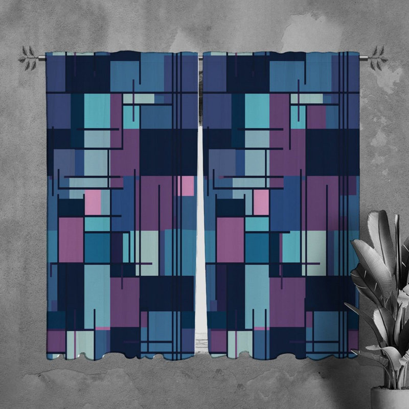 Paire de rideaux obscurcissant en polyester Sadiyah, L 40 po x H 82 po