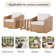 Tiaka 2-Person Swivel Rattan Outdoor Seating Group With Side Table