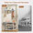 Moumen 19.7'' H×35.1'' W Entryway Organizer - Modern Wood & Iron Storage with Bench, Hooks & Shoe Cubbies-849321975