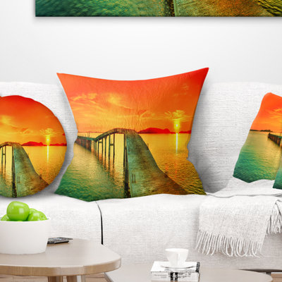 Oreiller de paysage panoramique fabulous sunset sunset Photography