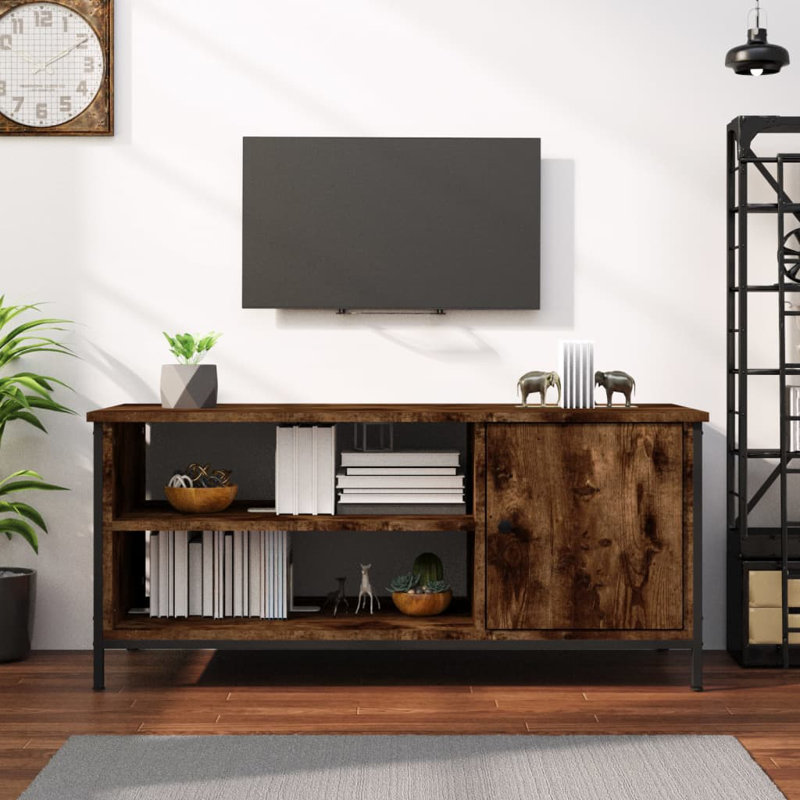 Kalida TV Stand for TVs up to 43", Smoked Oak
