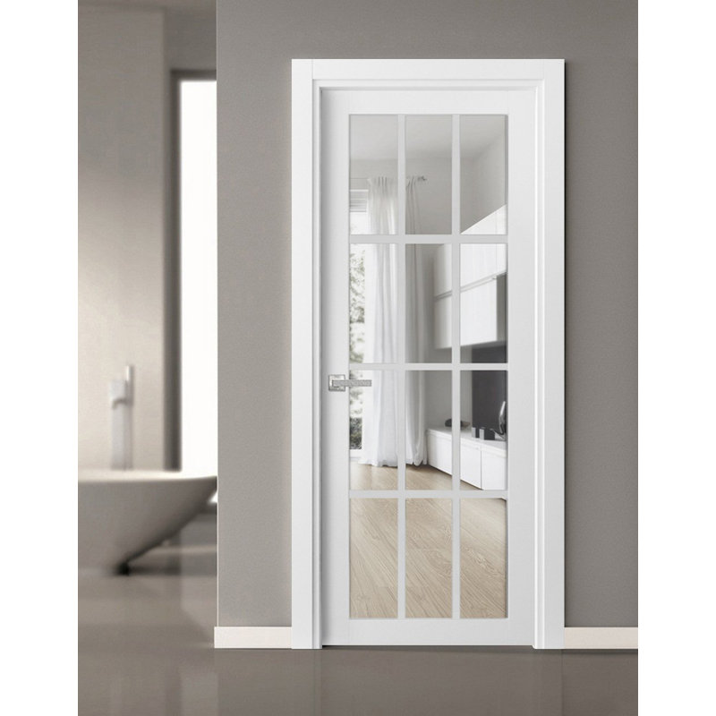 Porte blanche standard Felicia, 32 po x 84 po