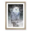 Snowy Owl on a Perch - Picture Frame Graphic Art Print-55725824-55725825
