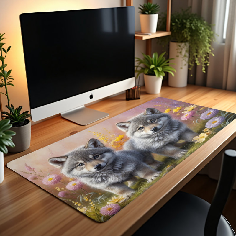 Polyester Desk Pad, 14.4x12.1