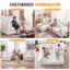 Canapé d'angle modulaire en chenille sans os de 280 cm de large, canapé réversible en forme de L avec pouf surdimensionné, meuble à assise profonde reconfigurable-563835180