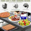 Armoire de rangement en aluminium pour îlot de cuisine extérieur à finition grise
