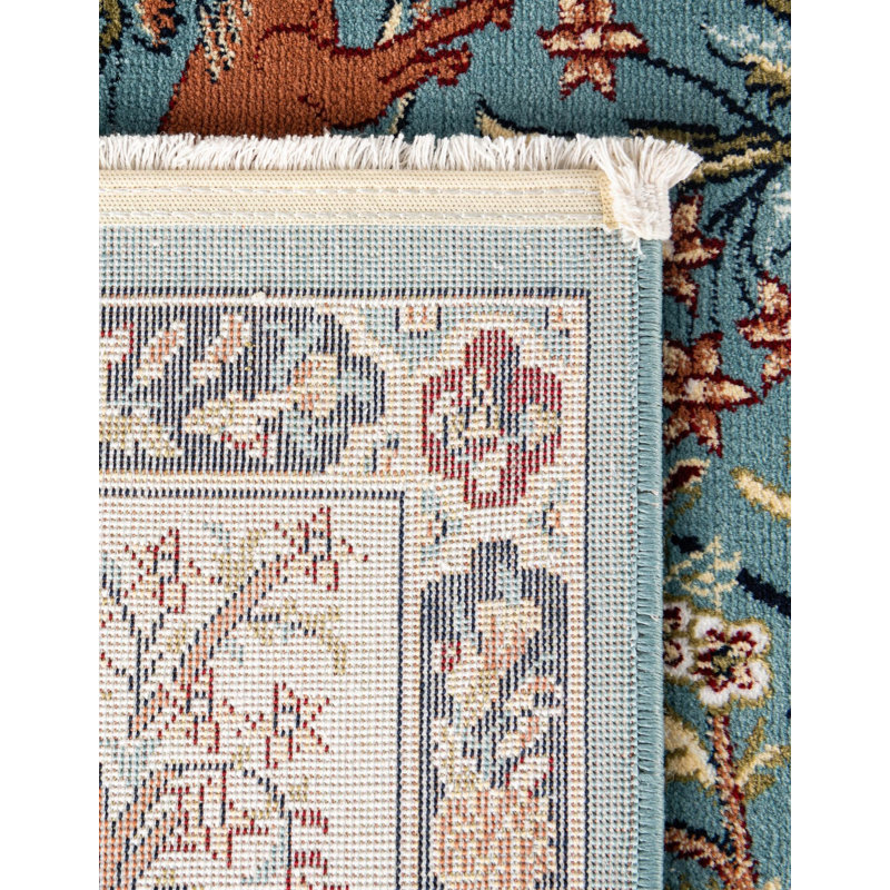Ledger Oriental Multicolor Area Rug, Blue, Rectangle 9' x 12'
