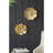 S/2 Gold Rose Hanging Wall Accents