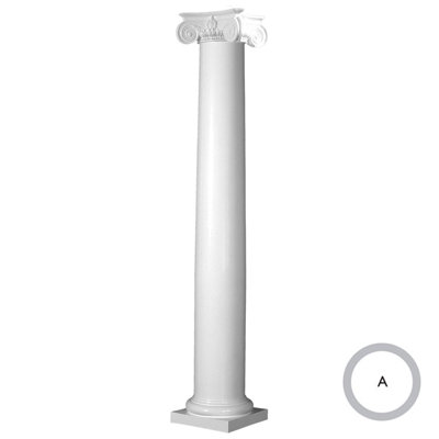 H W D Fiberglass Round Shaft Column