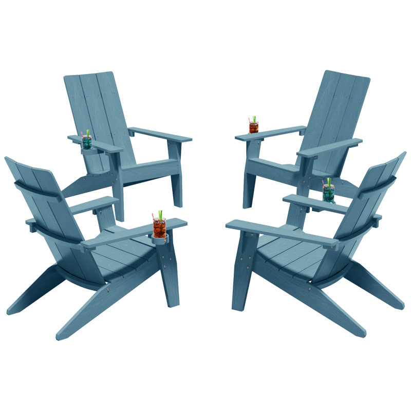 Chaise Adirondack en plastique Yeagertown, Bleu