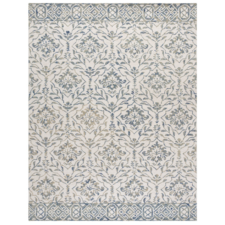 Pimentel Hand Tufted Wool Floral Rug