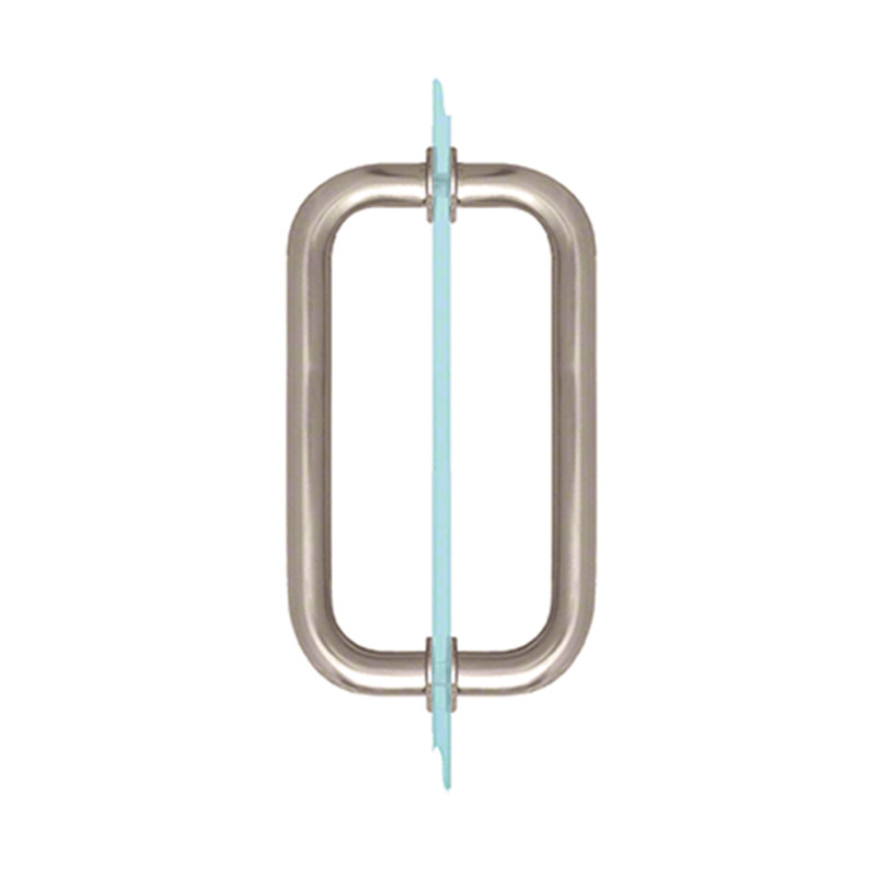8" Brushed Nickel Back to Back 'C' Pull Handle