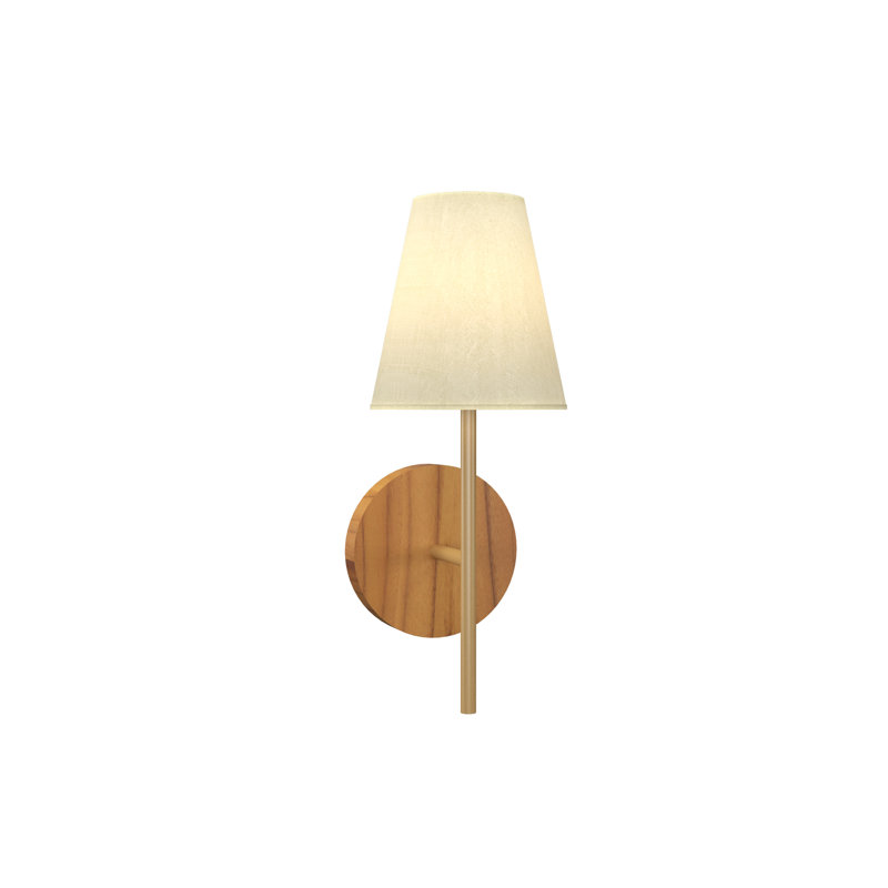 Cônica 1 - Light Armed Sconce, Teak