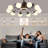 39.4" Bladeless Ceiling Fan with Remote and 10 lights-1419108094