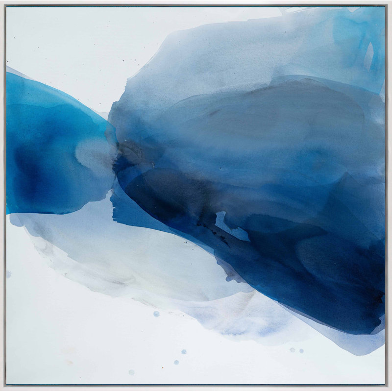 Rising Tide Print, White Framed, 40" H x 40" W