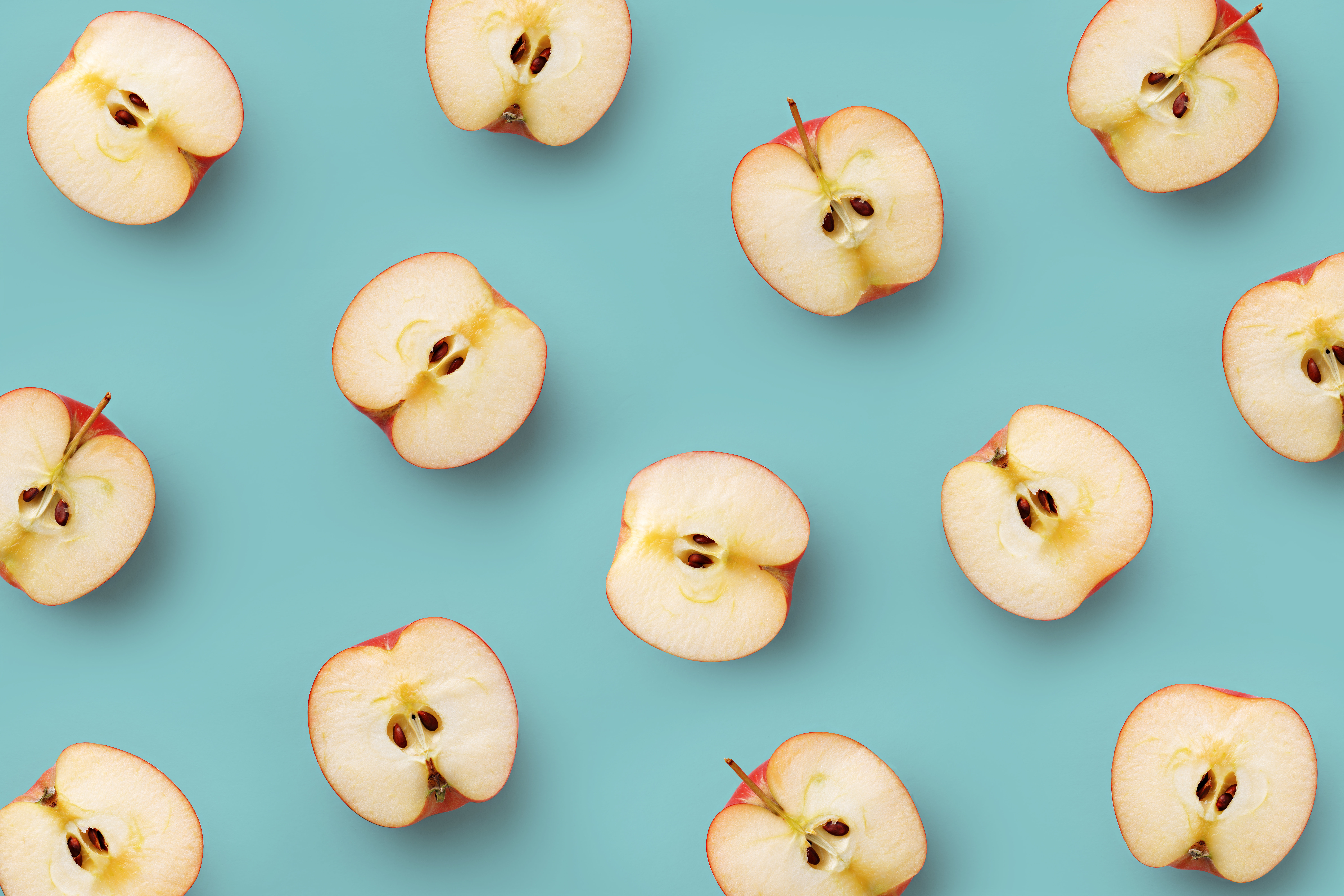 17 Stories Apple Slices Pattern by Virtu Studio - Wrapped Canvas ...