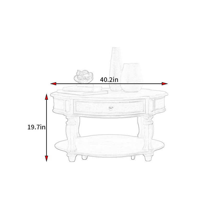 American Retro Style Coffee Table