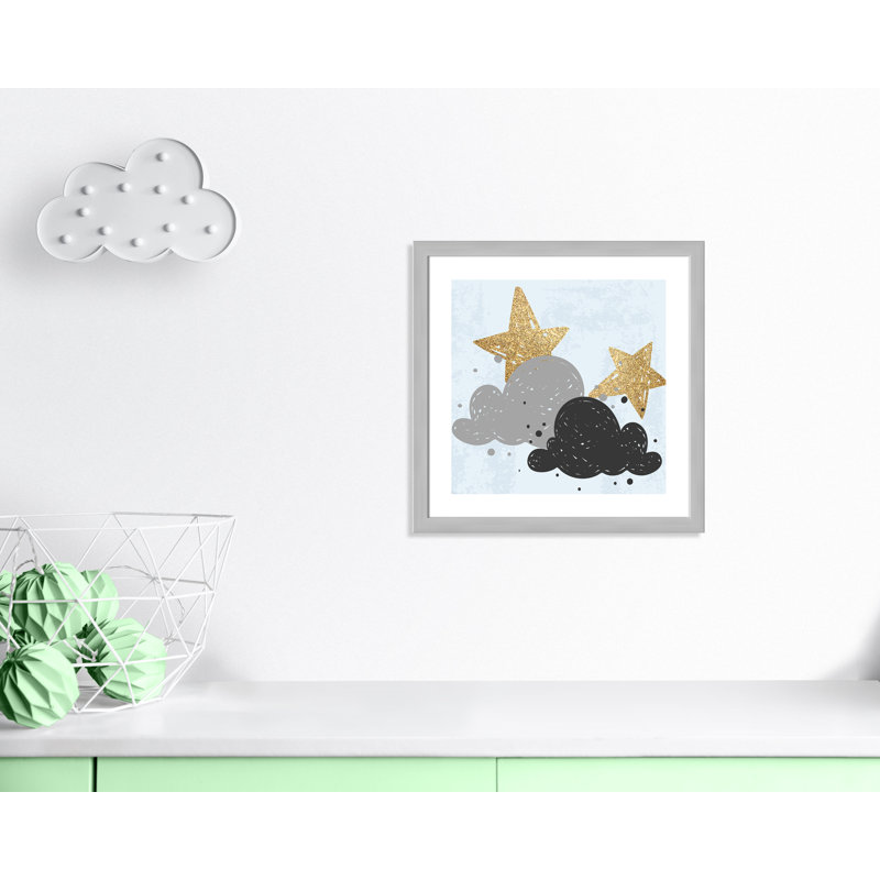Good Night Plants & Flowers, 24.5" H x 24.5" W x 0.63" D, Silver Framed