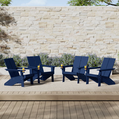 Modern Poly Adirondack Chair (Set Of 4)