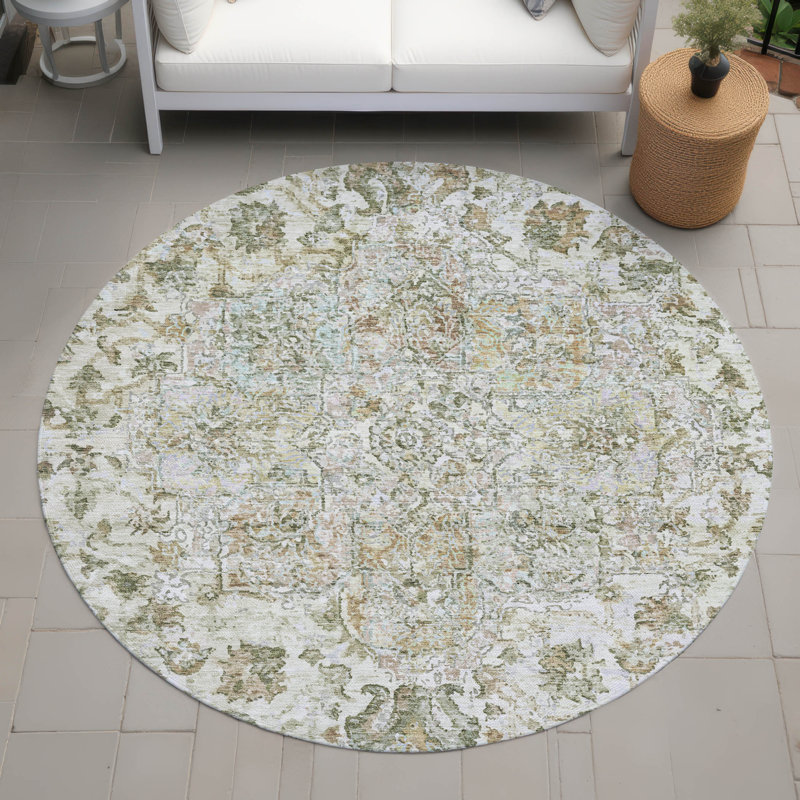 Tapis intérieur / extérieur lavable à la machine Colman ACN2138 Global, Rectangle 1 pi 8 po x 2 pi 6 po
