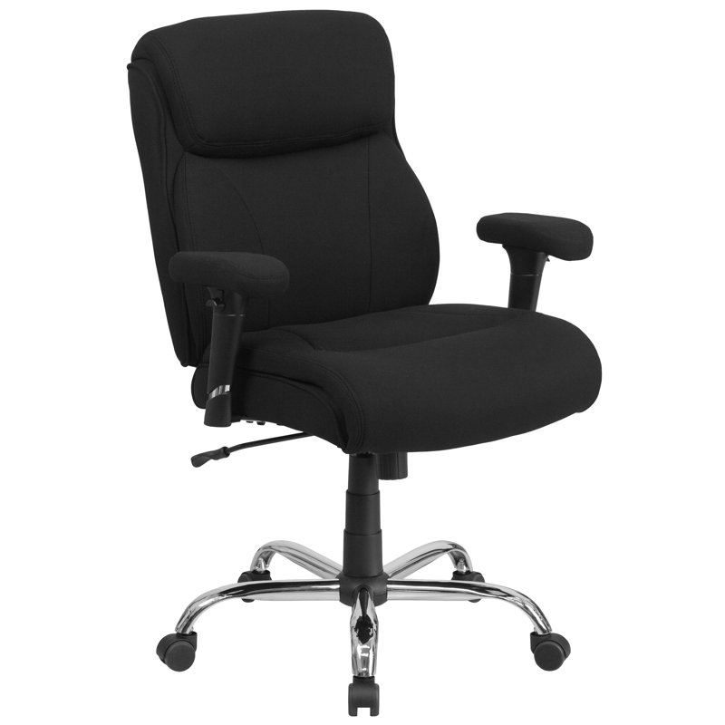 HERCULES Series Big & Tall Swivel Task Office Chair with Clean Line Stitching and Adjustable Arms