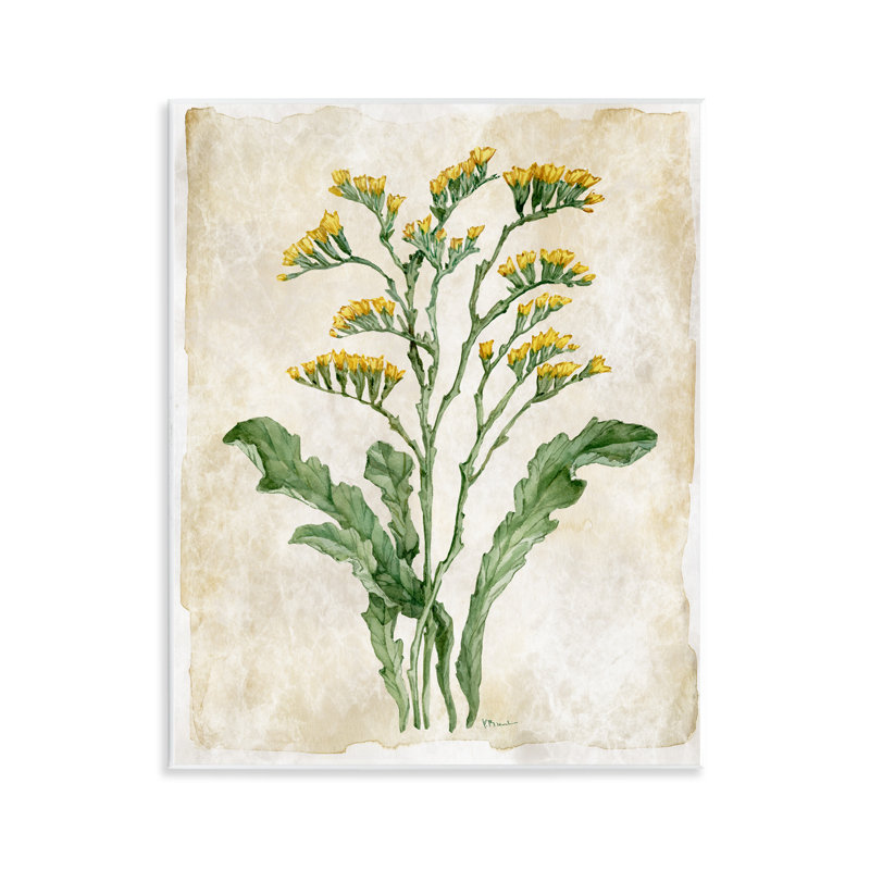 Vintage Floral Journal Wall Plaque, design by Paul Brent