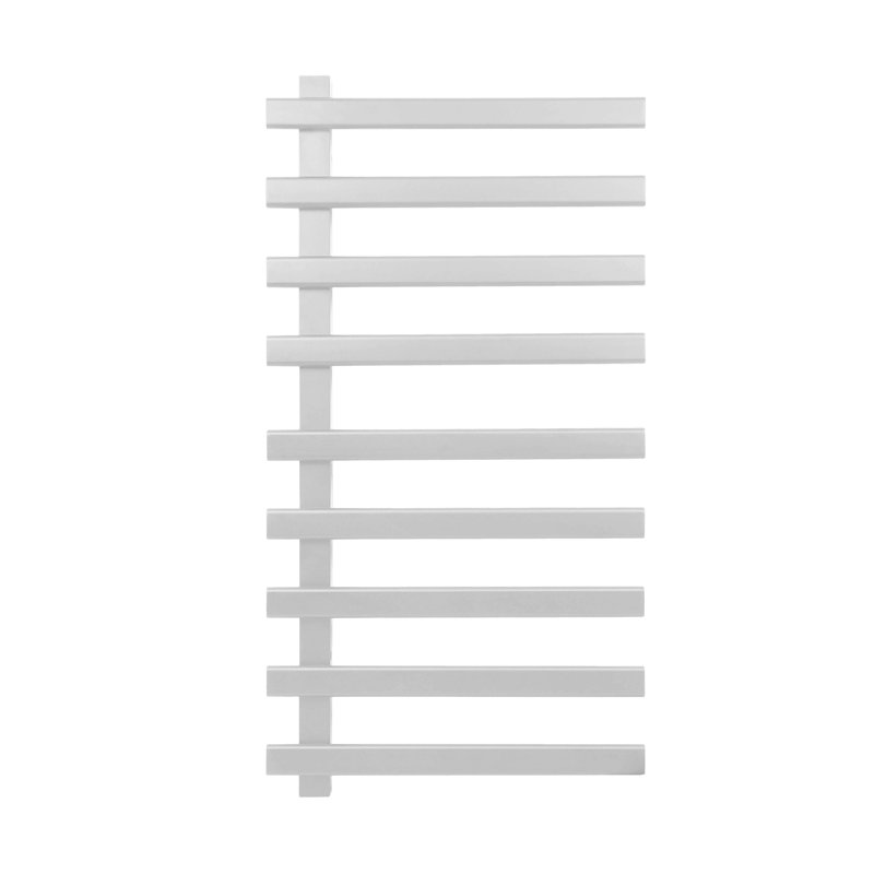 Porte-chauffe-serviettes mural électrique, Blanc mat