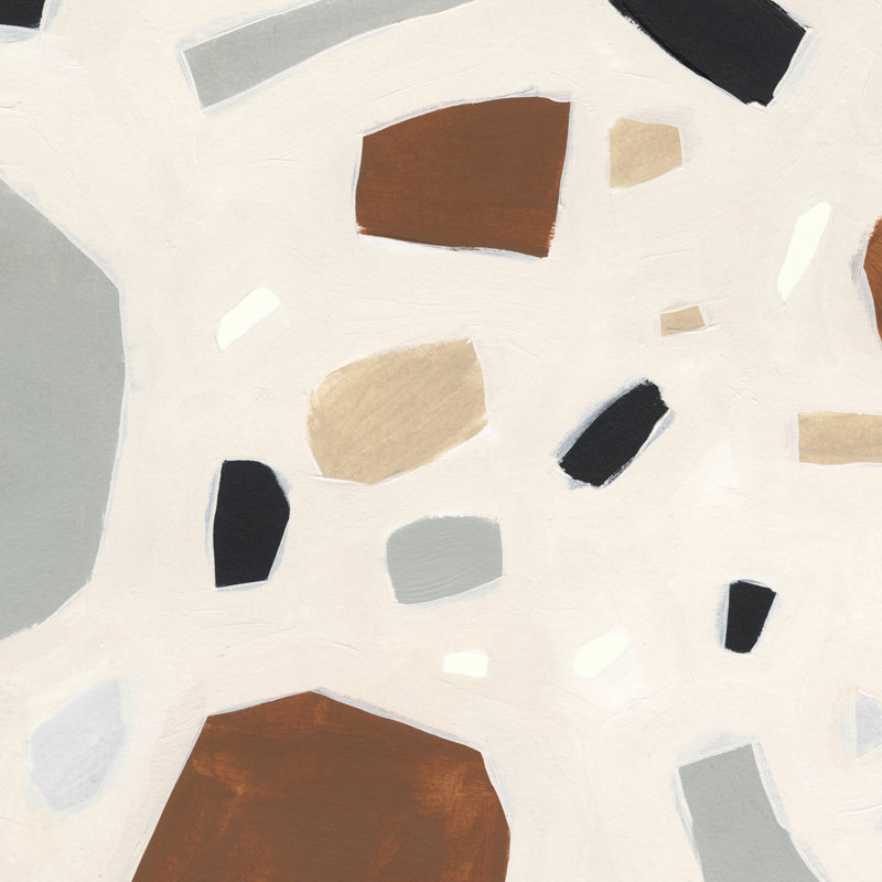 Terrazzo Shards II par Victoria Borges - impression sur toile tendue, H 12 po x l 12 po