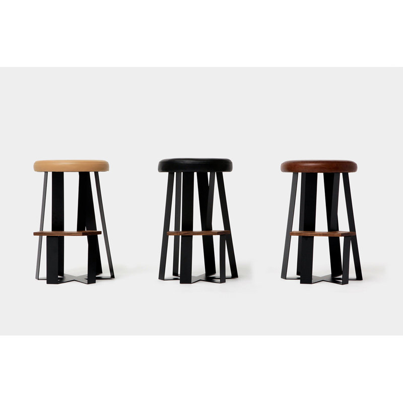 Stool with Metal Frame, Canyon