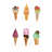 Ice Cream Cones Print On Canvas