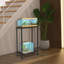 Support pour aquarium 10 gallons, petit support d'aquarium à 2 niveaux, noir