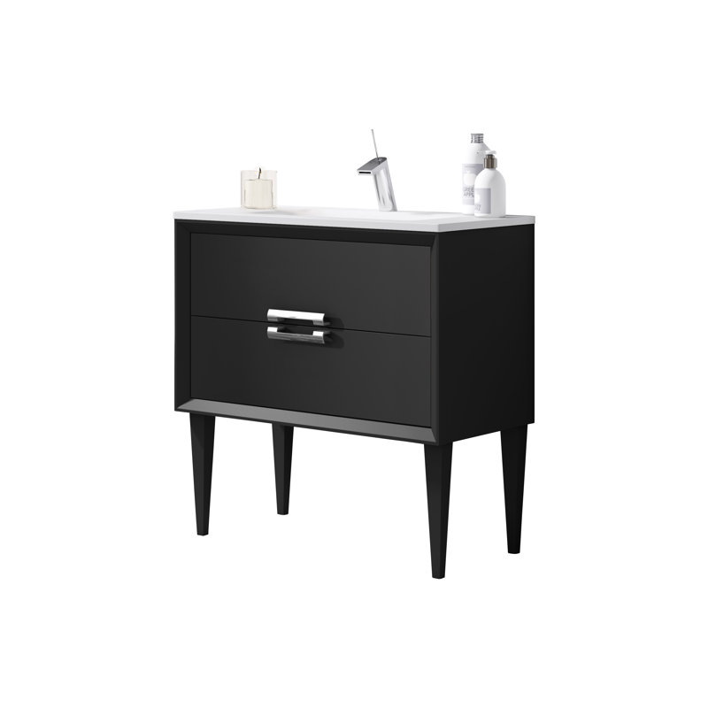 Ensemble de meuble-lavabo simple 32 po Zak, Noir