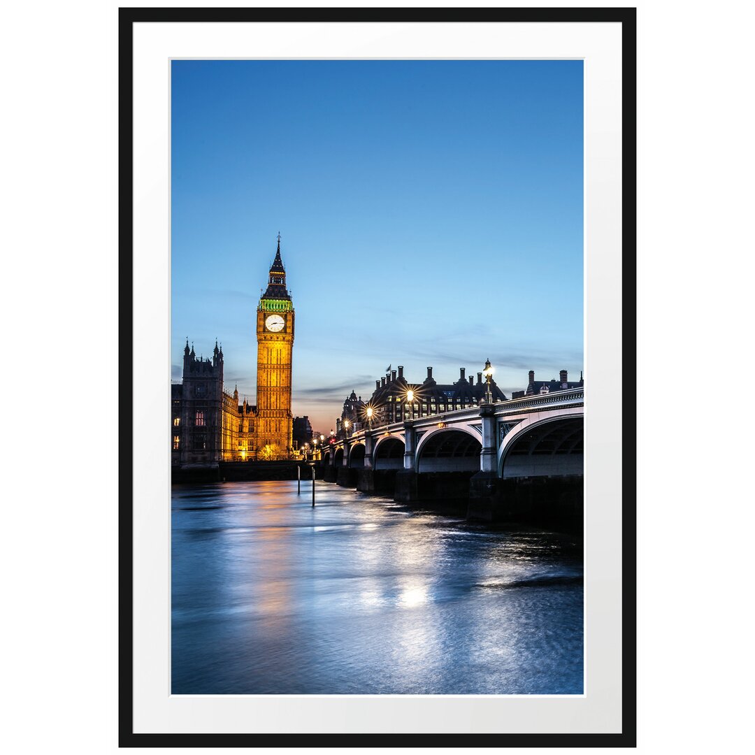 Gerahmtes Poster Westminster Bridge Big Ben