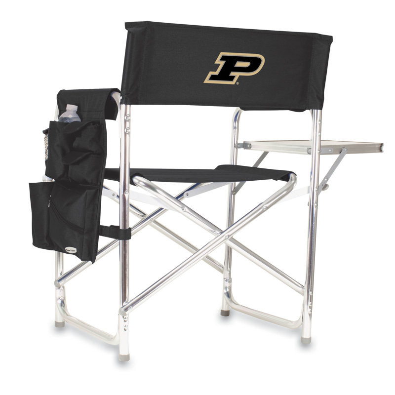 Chaise de réalisateur pliante Sports, Boilermakers de l'Université Purdue, Noir