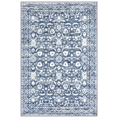 Green Machine Washable Area Rug Non Slip Bedroom Rugs
