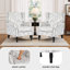 Upholstered Chenille Armchair-1093260778