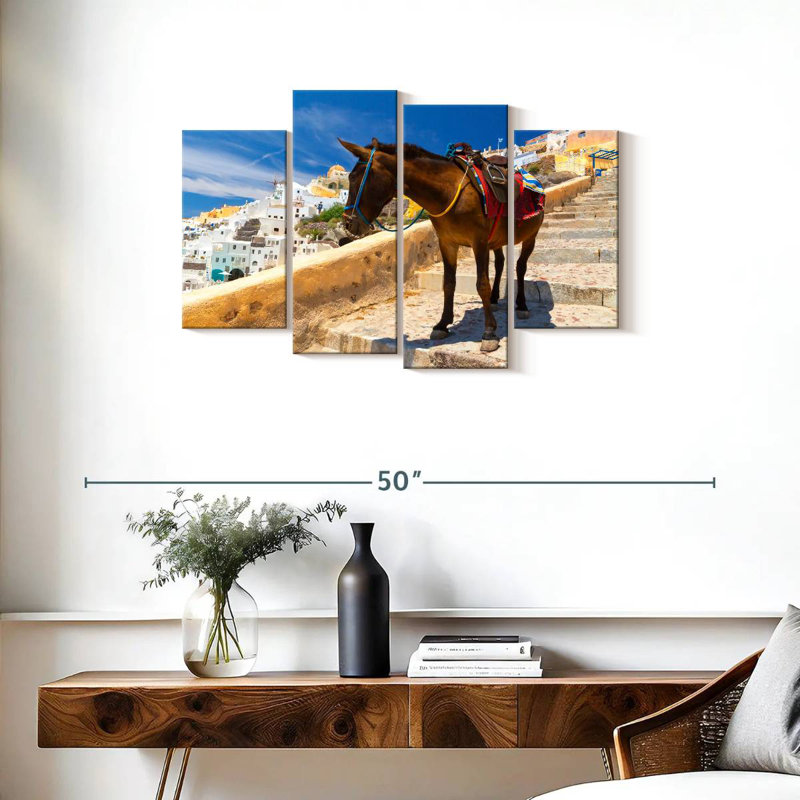 «Brampt Donkey» à Santorin, H 22 po x l 36 po