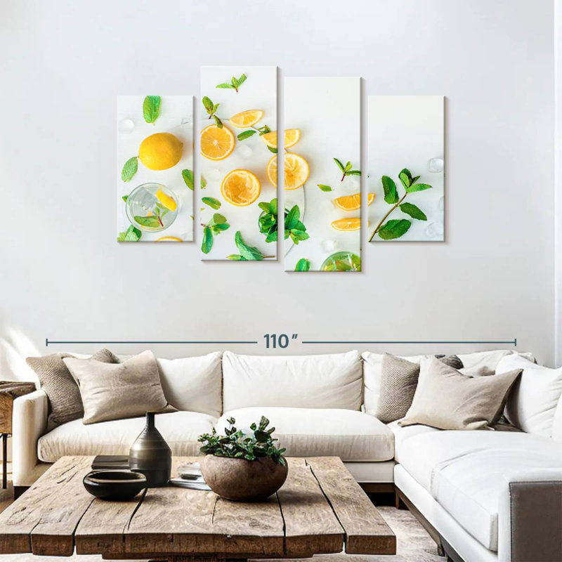 Yarlin Lemon Refresher, 48" H x 75" W
