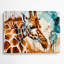 Art mural gris en forme de girafe-424906296