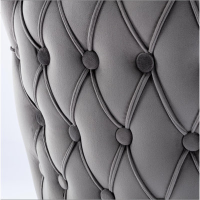 Furniture,Upholstered Wing-Back Dining Chair with Backstitching Nailhead Trim and Solid Wood Legs,Set of 2,SW8809GY,  KD