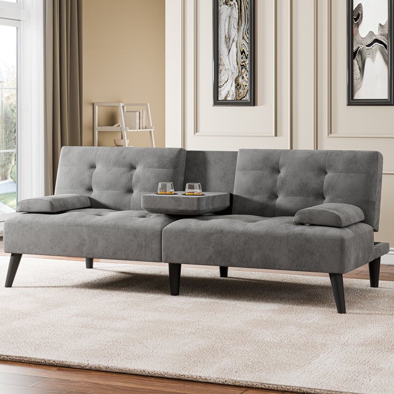 Causeuse réglable avec porte-gobelets rétractables, Deep Grey