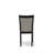 Monza Parson Chairs - Shitake Linen Fabric Padded Dining Chairs, Set of 2, Wirebrushed Black-478704028-478704029